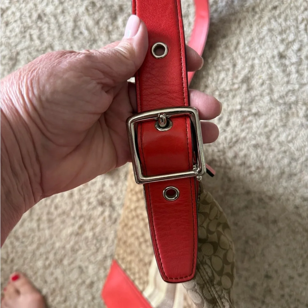 Coach Legacy Signature Stripe Bag